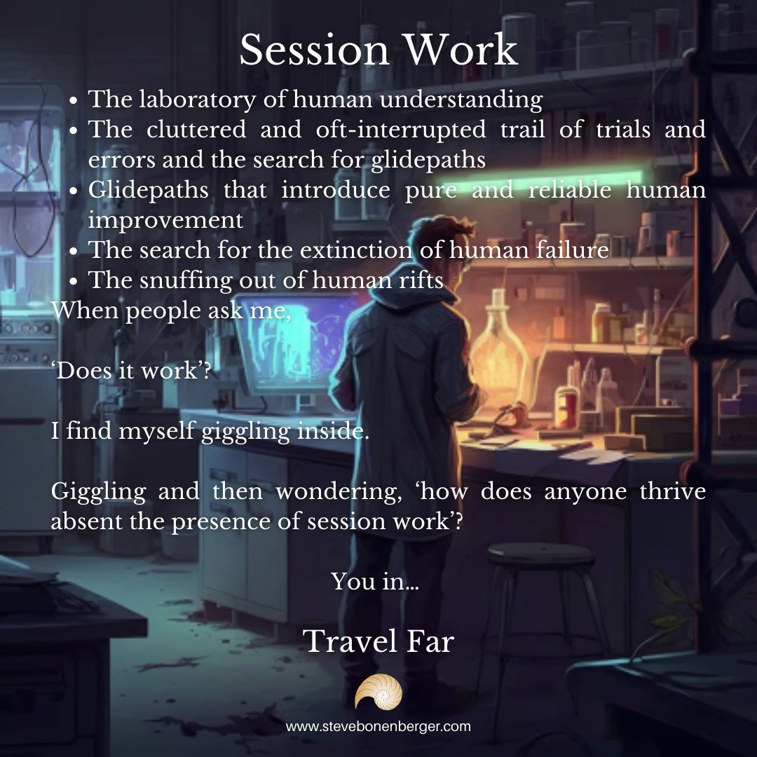Mmnts_Wth_Steve's tweet image. Embark on the journey of self-improvement through session work - where the laboratory of human understanding meets the pursuit of pure glidepaths, leading you to travel far and leave behind the failures and rifts of the past.

#Sessionwork #selfimprovement #humanunderstanding