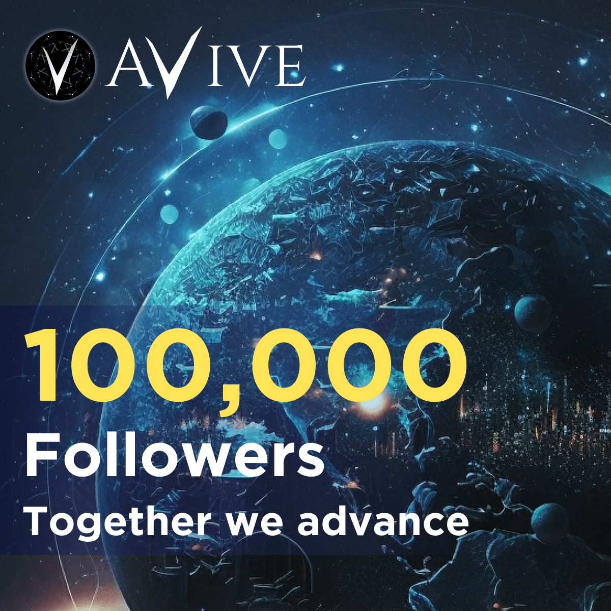 Thank You

♥️100,000 Followers!

👉Install App: m.avive.world/download/

#EneterAvive  #Web3 #AviveMiners #BTC