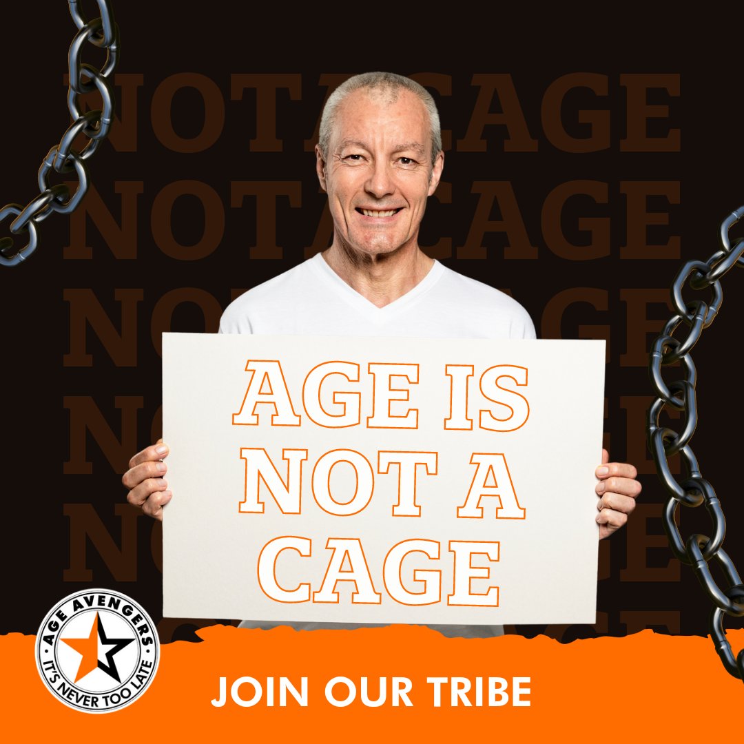 Let's keep fighting ageism and embracing the joys of aging! 👊 Join our tribe at linktr.ee/ageavengers

#AgeAvengers #PositiveAging #NeverTooLate #AgingGracefully #ElderWisdom #OlderButStronger #SeniorCitizen #AgePositive #AgelessWonder #SilverFoxes