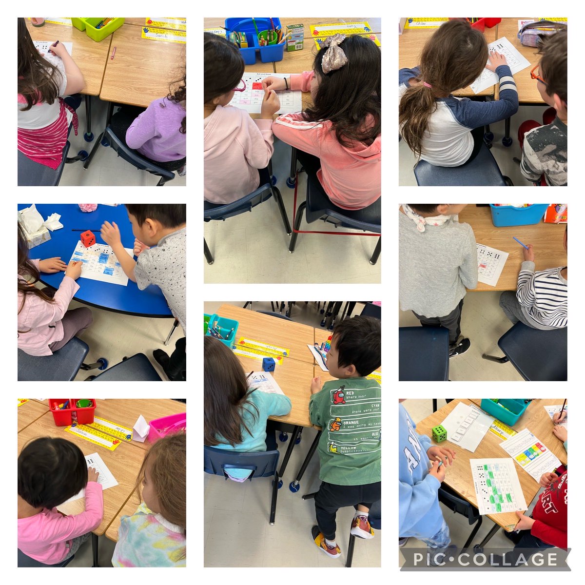 Collaborating while playing roll and read! ⁦<a href="/Bakersfield_PS/">Bakersfield PS</a>⁩ ⁦<a href="/WoolfsonRhonda/">Mrs. Woolfson’s Amazing Ones</a>⁩