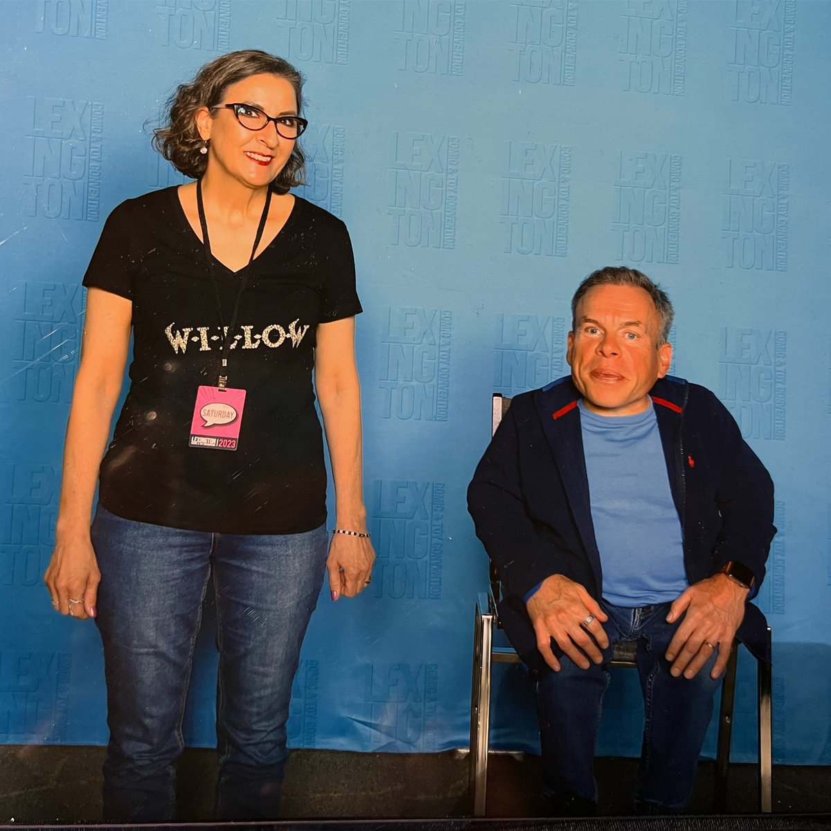kristinupnorth's tweet photo. One more time because I can only laugh at this point. #PhotoOpFail #LexingtonComicCon #LexingtonComicandToyConvention #WarwickDavis #Willow https://t.co/07ODoWJlTe