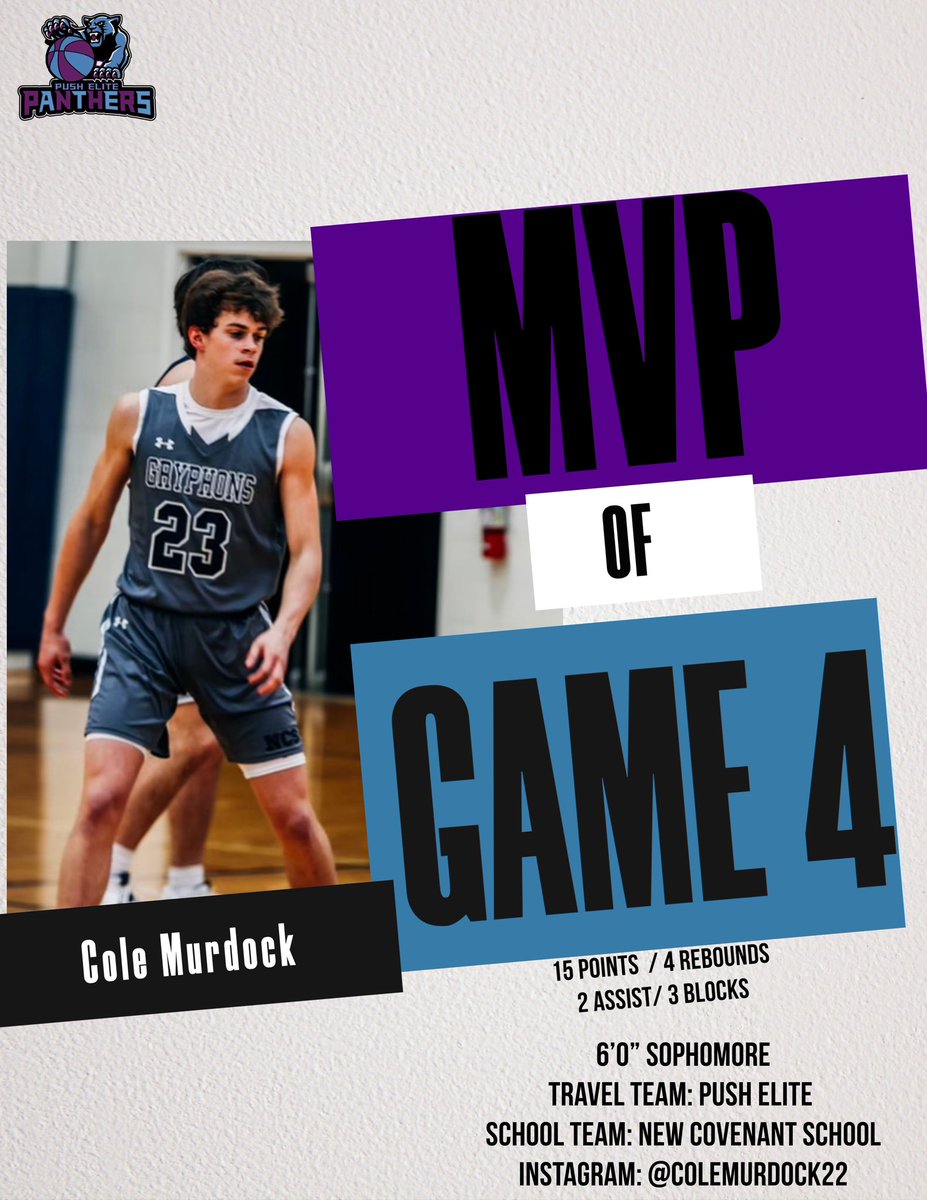 pushelite_'s tweet photo. @ColeMurdock22 6’0” Guard, finished with 15 points to help lead us in the championship.
#pushelite https://t.co/tzckEQsXVS