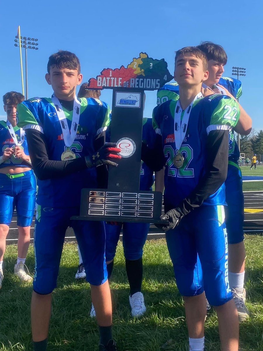 waynecofb's tweet photo. Wayne County Middle School Football representing at the Battle of the Regions this weekend. All Region 4 teams took home the championships! https://t.co/ytueu4zOLP