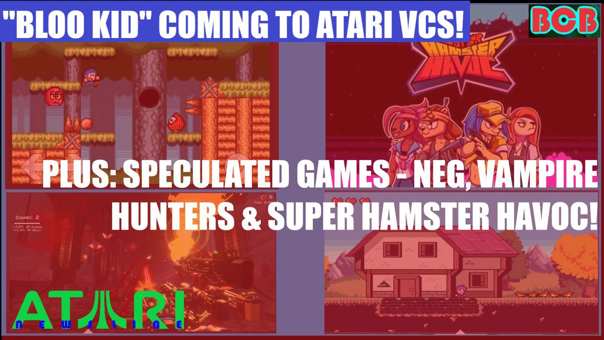 ballistikcoffee's tweet photo. Premiering NOW: #BlooKid is Coming to the #AtariVCS! I show the 2011 trailer. Plus: #NegtheThreefoldCord, #VampireHunters & #SuperHampsterHavoc may also b coming soon! Watch the trailers here. What do u think? #vintagegaming #retrogaming #VCS #Atari Click: https://t.co/UUj4oTYvmn https://t.co/R73xBpOBPR