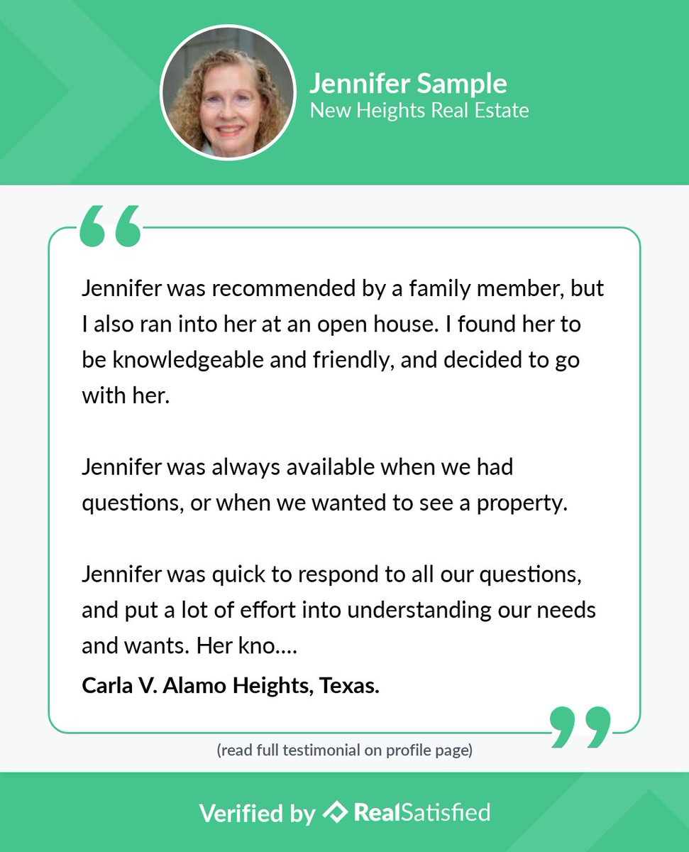 JenLSRealtor's tweet photo. This recommendation certainly has put me in a good mood! https://t.co/mo68akEd9U via @realsatisfied https://t.co/fV6KE5xpSi