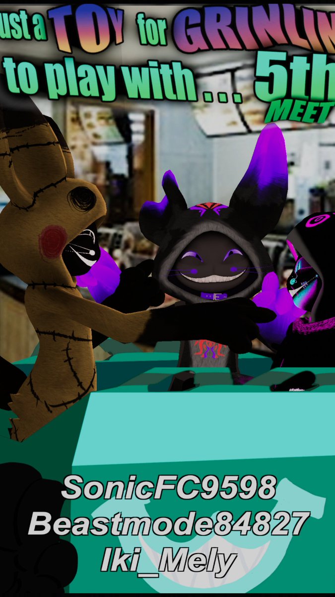 SonicFC9598's tweet photo. #grinlin #meetup5 #vrc #furry https://t.co/7vo9iQLjiq