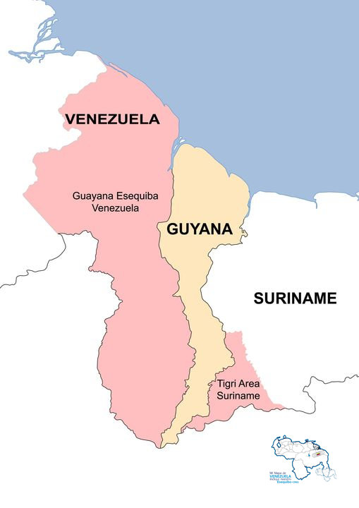 AntroCanal's tweet photo. Reconoce muy bien los territorios pertenecientes a Venezuela y Surinam, actualmente USURPADOS por la República Cooperativa de Guyana #26Mar 

La Guayana Esequiba es de Venezuela 
y el Tigri es de Surinam

Informarte y Comparte! #MiMapa https://t.co/rYLglO26Jw