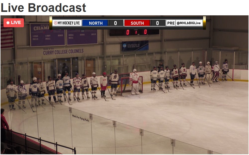 Look who is in the Starting Goal!!! @MHLbbiglive 

myhockeylive.com/watch/live/316…