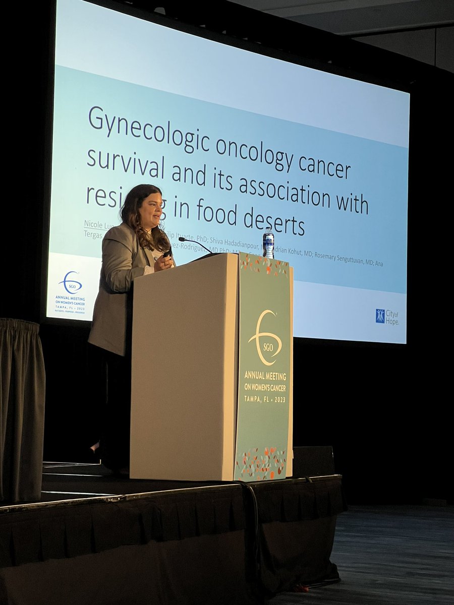 JCohenMD's tweet image. Dr. Lugo Santiago, Dr. Mihae Song, and team identify food deserts in California are associated with worse survival for pts with ovarian, cervical, and endometrial cancer. Important work shedding light on this disparity that needs to be addressed @JeffLinMD @COH_GynOncology