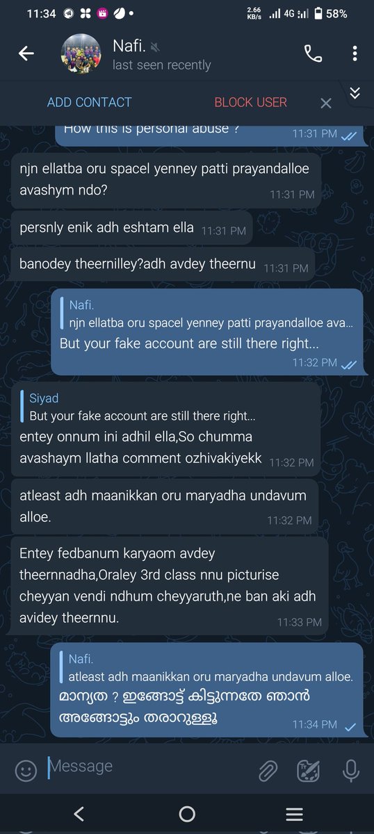 S1YAD's tweet photo. @FabbCRYPTO So this is the reason you abusing me with my Private Details on Public platform right... Any way I have full Screenshot about incident, Telegram Chat clear cheythitt karyam illa you are late https://t.co/q9Q5K9gWOY