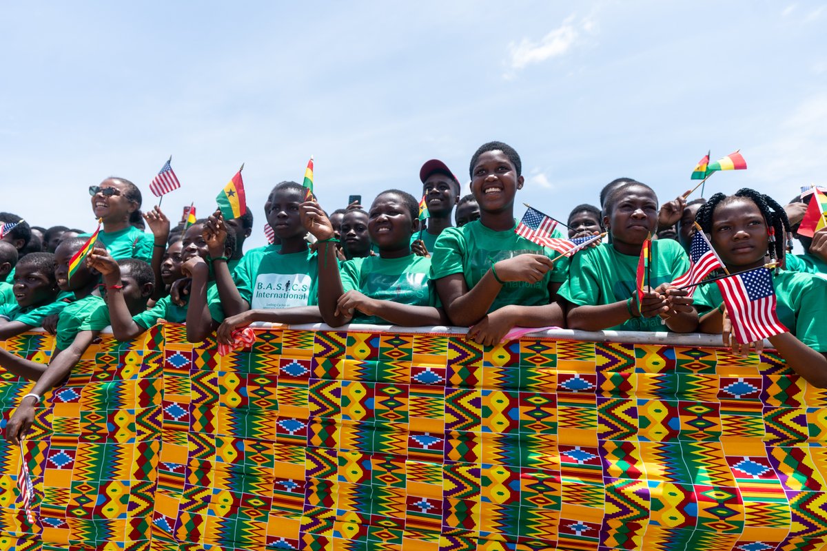 A tremendous welcome from the people of Ghana.