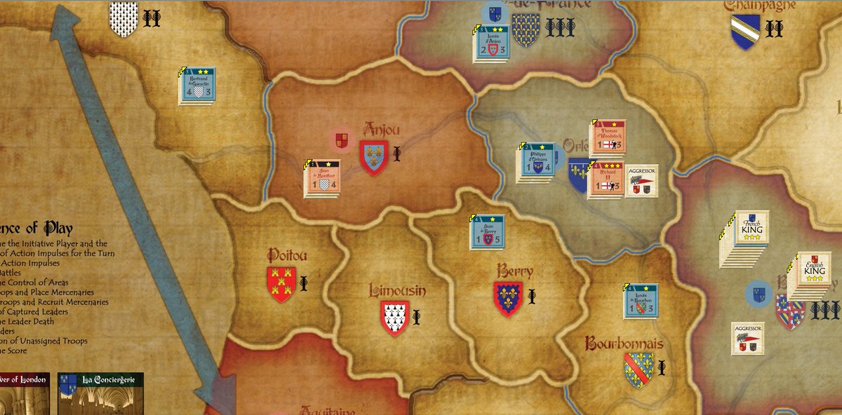 RDescarttess's tweet photo. 1371-1380 #Warriorsofgod. Victorias inglesas en Orleans y Borgoña. Una oleada de la peste negra acaba con la vida entre otros del rey inglés "el principe negro" y varios de sus fieles y soldados. El francés lo aprovechará para hacerse con más tropas. Ricardo II se corona rey. https://t.co/GBZbZXeCoA