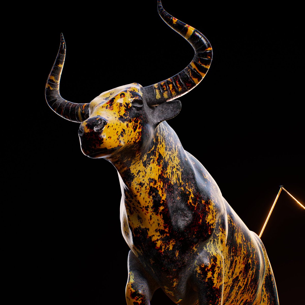 DigitalNAlive's tweet photo. Are you Bullish for 2023? 🐂

#Bullish #NFT #Crypto #bullrun #MusicNFTs #3D #art https://t.co/ivwm8QmFc0