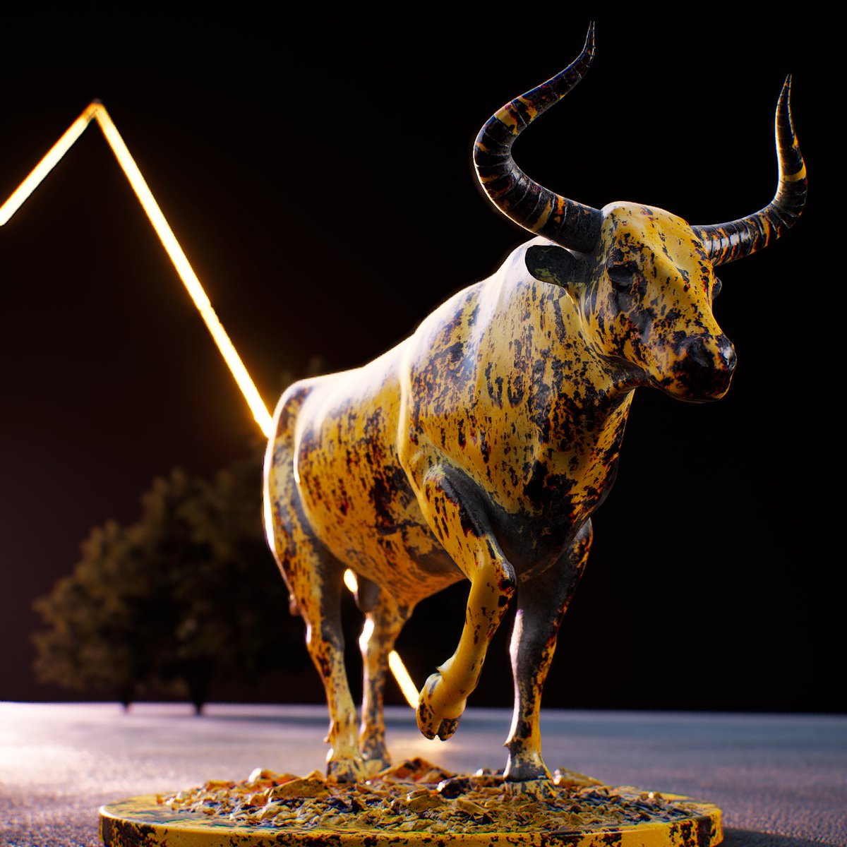DigitalNAlive's tweet photo. Are you Bullish for 2023? 🐂

#Bullish #NFT #Crypto #bullrun #MusicNFTs #3D #art https://t.co/ivwm8QmFc0