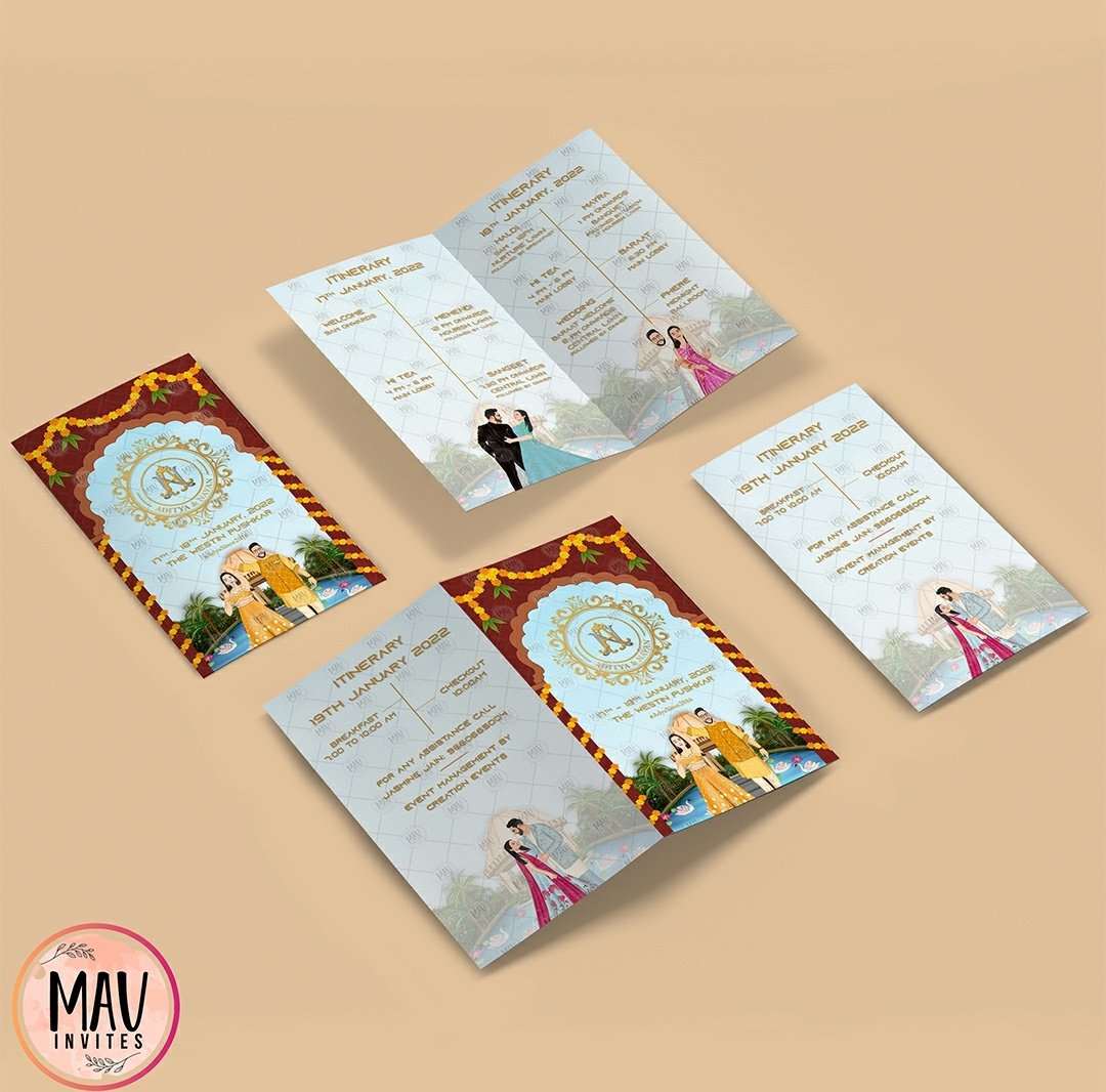 Wedding Itenary || Caricature || Wedding Stationary 

+91 7340069076 
mavinvites.com 

#MavInvites #caricature #caricatures #illustration #weddingcaricatures #illustrationartists #weddingcaricature #weddingcaricatureinvitation #haldiillustration