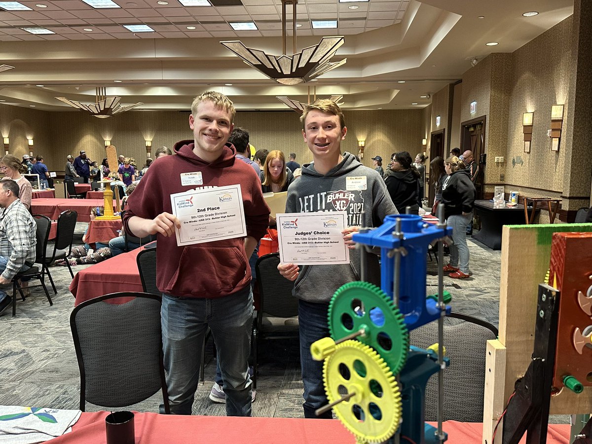 Coach Mo (@coach_morgan) on Twitter photo Congrats to Isaak Neighbor and Andrew Morgan, representing <a href="/bhsupdates/">Buhler High School</a>, for earning State Runner-up at the <a href="/ksenergyprog/">Kansas Energy Program</a> State KidWind Science Competition. They also took home the Judges Choice Award and have advanced to the National Competition. <a href="/KidWind_Project/">KidWind Project</a> <a href="/BuhlerUSD313/">BuhlerUSD313</a> Congrats to Isaak Neighbor and Andrew Morgan, representing <a href="/bhsupdates/">Buhler High School</a>, for earning State Runner-up at the <a href="/ksenergyprog/">Kansas Energy Program</a> State KidWind Science Competition. They also took home the Judges Choice Award and have advanced to the National Competition. <a href="/KidWind_Project/">KidWind Project</a> <a href="/BuhlerUSD313/">BuhlerUSD313</a>