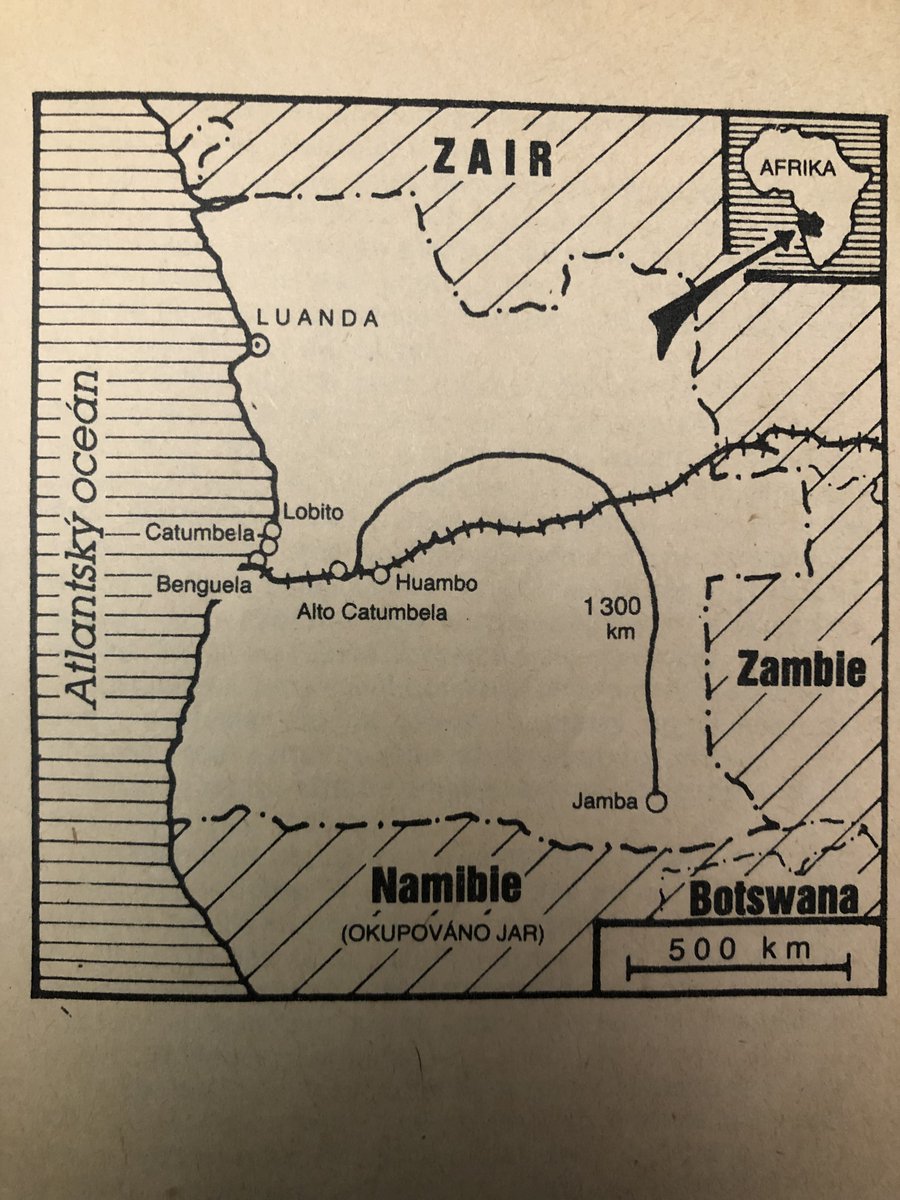 petrkocian71's tweet photo. Před 40 lety 12.3.1983 jsem byl s dalšími 65 Čechoslováky unesen v Angole. V zajetí jsem byl 111 dní a za tu dobu jsme ušli 1300km buší na základnu UNITA na jihu Angoly.
Toto je souhrnné úvodní vlákno deníku našeho zajetí. V odpovědích najdete denní vlákna od 1. dne do konce. https://t.co/eUzqYcPMIv