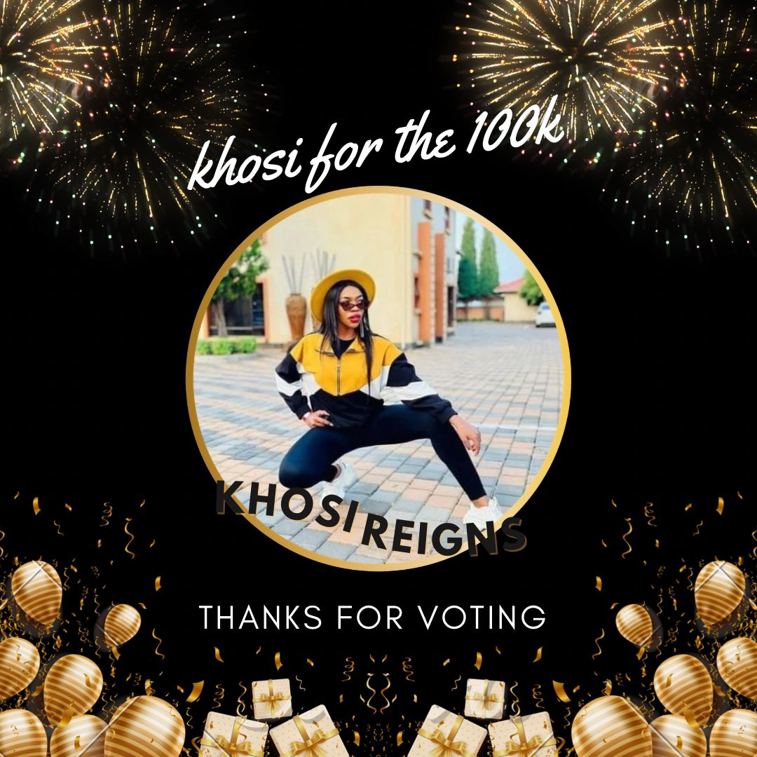 RealKhosiTwala's tweet photo. Thank You MVP KHOSIREIGNS you all are too much 🙏🏽🙏🏽🙏🏽Voting lines are open now please use all your materials to vote for Our Queen Khosi Twala for the $100k . We can do this Let’s go !!!! https://t.co/B0DZSbb4sa