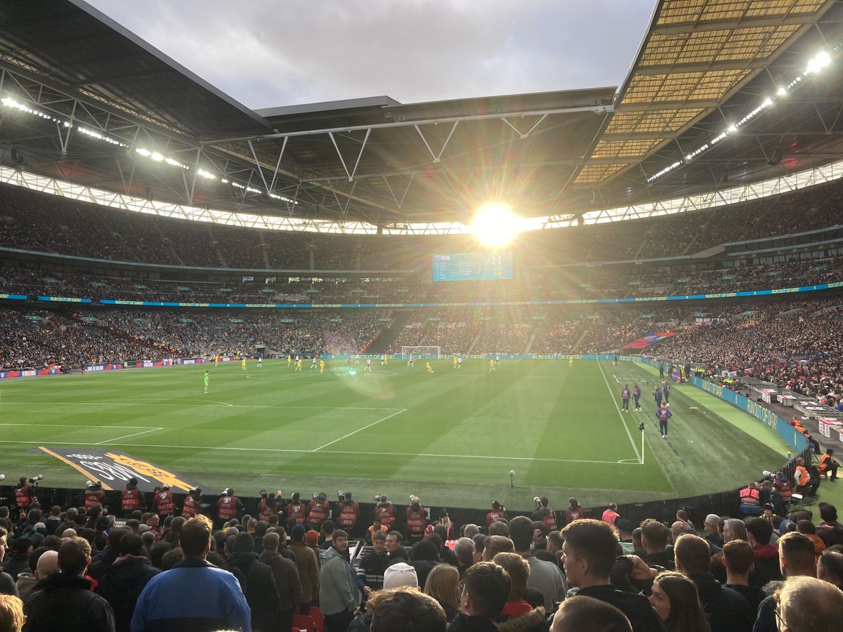 DeanCornish1966's tweet photo. Great pleasure watching this England side. Even greater pleasure when your daughter pleads to come and starts to ‘get it’. 
She’ll regret it when we’re bobbins again soon. #England #EngvUkr https://t.co/kFU81OCQOV
