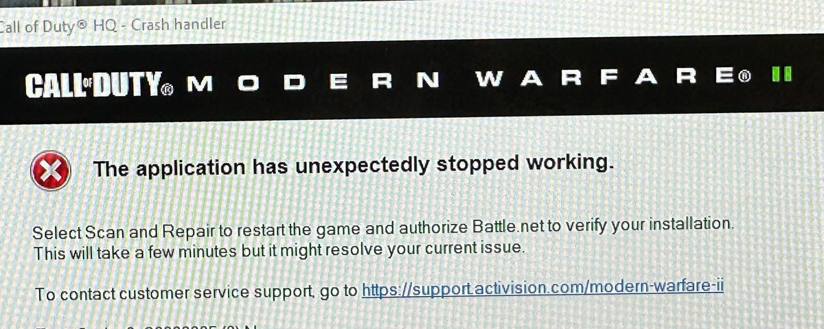 Arco1974's tweet photo. What a crap game this is #CallofDutyModernWarfareII #pc 1000 updates and stil this poor game crashes but hej they don’t care hey @ATVIAssist I tried every thing and yes I do have an high end pc #refund #donewiththis https://t.co/SvpDMXOWo6