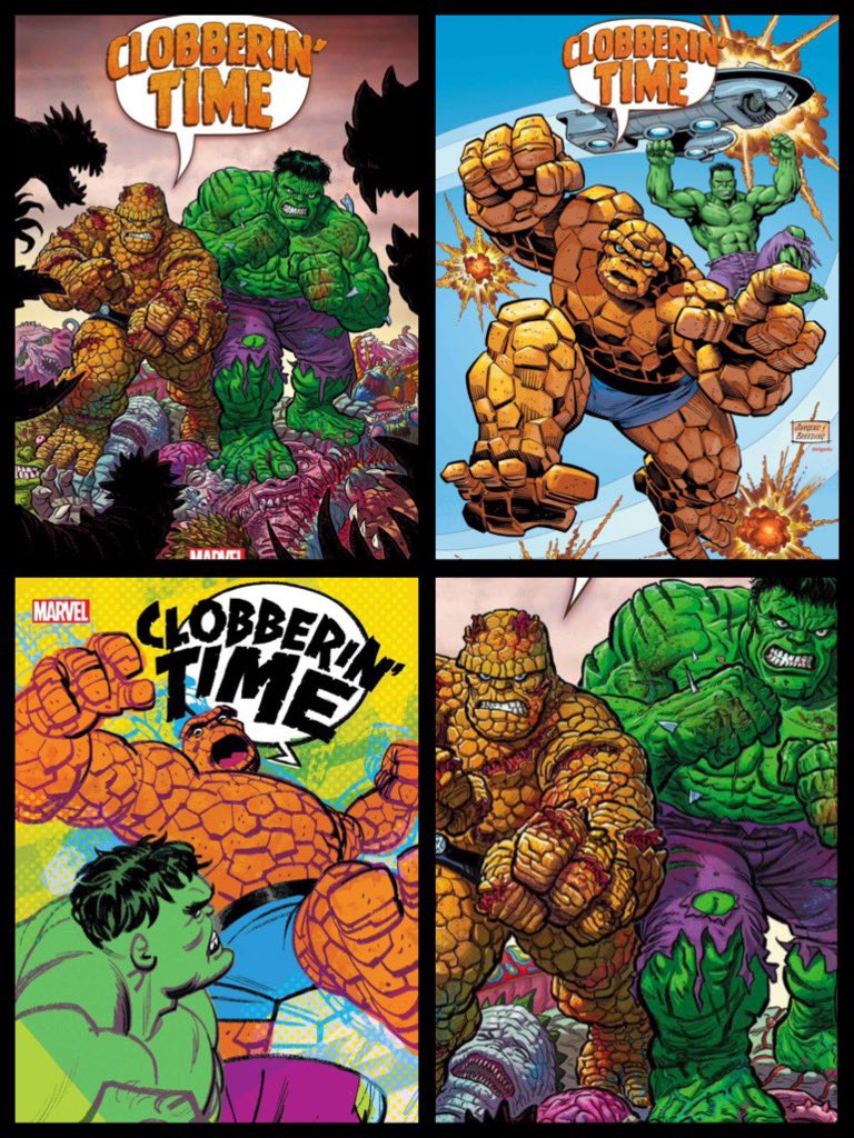 New ✨#MarvelCosmic✨ #comics this week for #NCBD (3/29/23)
✨
Clobberin’ Time #1 (of 5)
✨
W/A-#SteveSkroce
✨
A-#SteveSkroce
B-#DanJurgens
C-#GreenSmallwood
✨
#Hulk #Thing #FantasticFour #Deviants #Celestials #Marvel #MarvelComics