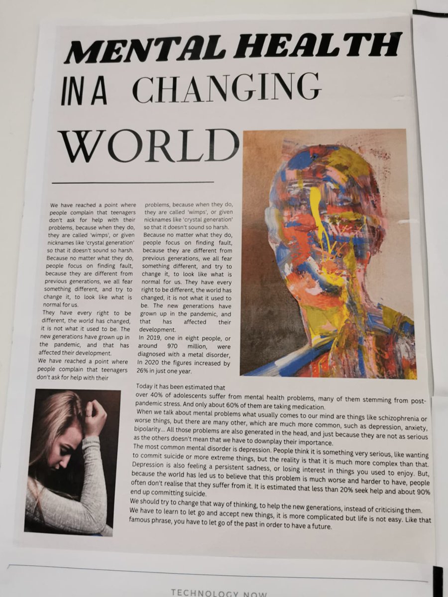 ScoilRuain's tweet photo. Some fantastic feature articles written by TYs as part of their English PressPass course. The course is a wonderful way for our students to learn all about journalism and what is involved in putting an article together. #buddingjournalists @TipperaryETB https://t.co/OwOWUnnrFu