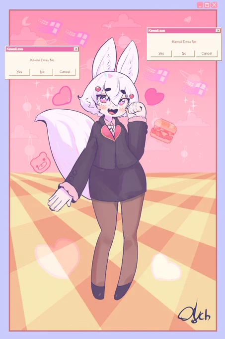#お酒絵  #Artcoholic  Desktop Mi Chan(Commission) 