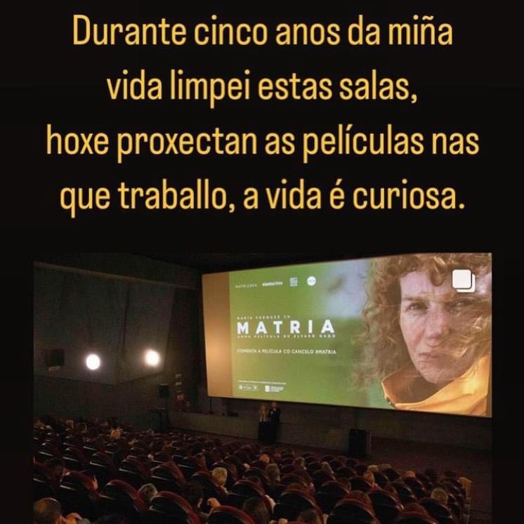 Isto escribiuno Lucía Catoira Pan, a directora de fotografía de #Matria. 💛

#asquelimpan