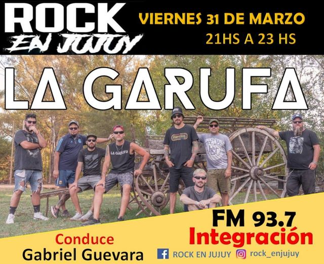 #Entrevista : En el programa de #Radio <a href="/rockenjujuy/">@RockenJujuy</a> la banda <a href="/lagarufarock/">La Garufa (oficial)</a> , nos contaran sobre sus proyectos musicales y mas para vos!!! .