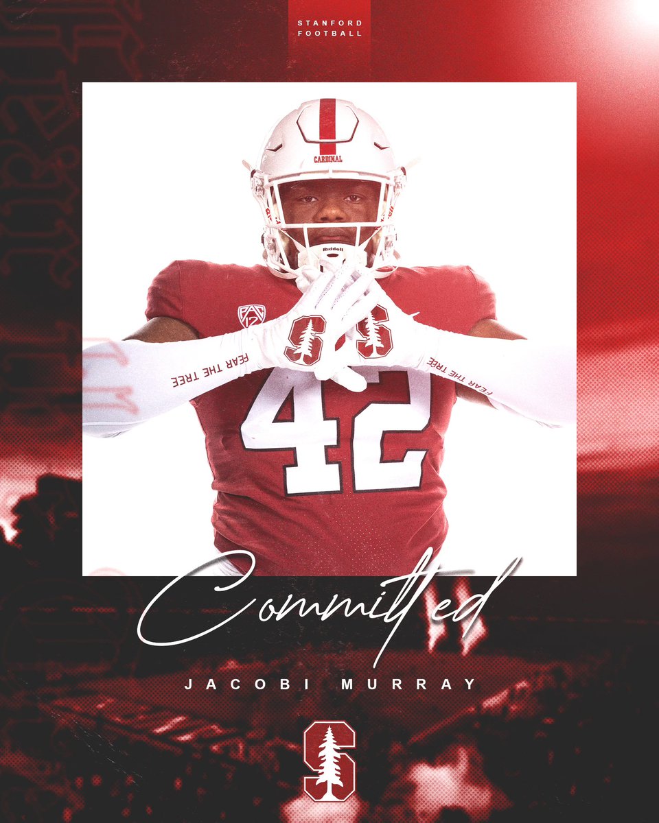 Jacobi Murray (@jacobi_murray) on Twitter photo COMMITTED❗️❗️❗️🌲🌲🌲 <a href="/TroyTaylorStanU/">Troy Taylor</a> <a href="/CoachKolodziej/">Ross Kolodziej</a> <a href="/CoachAprilOLB/">Bobby April III</a> <a href="/StanfordFball/">Stanford Football</a> <a href="/CoachPerrotta/">Nick Perrotta</a> <a href="/HIESFootball/">Holy Innocents' Football</a> @Mansell247 <a href="/RecruitGeorgia/">Recruit Georgia</a> COMMITTED❗️❗️❗️🌲🌲🌲 <a href="/TroyTaylorStanU/">Troy Taylor</a> <a href="/CoachKolodziej/">Ross Kolodziej</a> <a href="/CoachAprilOLB/">Bobby April III</a> <a href="/StanfordFball/">Stanford Football</a> <a href="/CoachPerrotta/">Nick Perrotta</a> <a href="/HIESFootball/">Holy Innocents' Football</a> @Mansell247 <a href="/RecruitGeorgia/">Recruit Georgia</a>