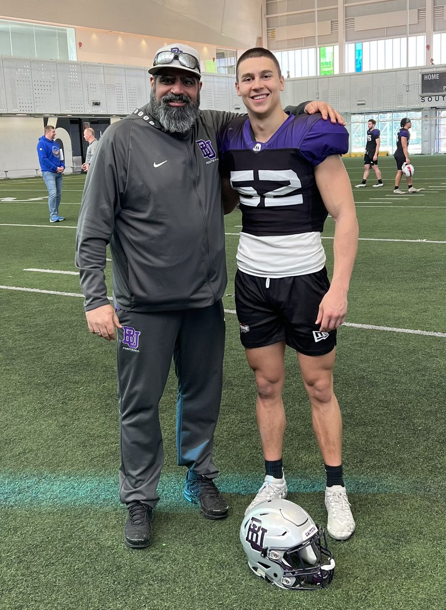 Proud of you Jake Kelly. Good job showcasing your talent at the CFL combine this week #BleedPurple #BUilthere