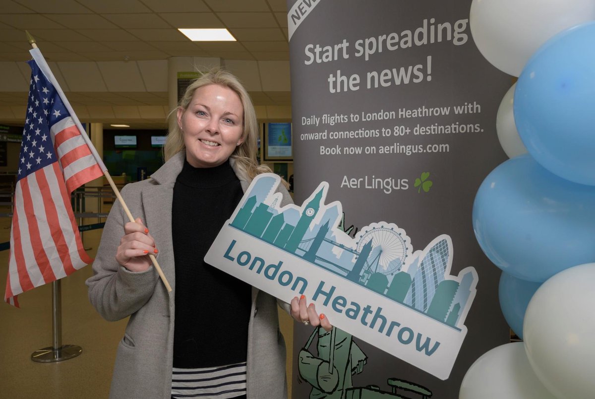 Irelandwest's tweet photo. Today we welcomed the inaugural flight with @AerLingus from @HeathrowAirport great to see an almost full flight departing with people travelling to onward destinations such as New York &amp; arriving in from Brisbane &amp; Adelaide 

Full story ➡️ https://t.co/17qWfqYa8w https://t.co/kOKbcjKDxP