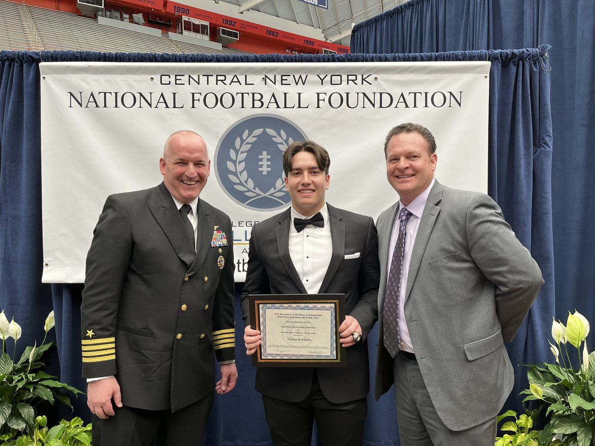 Congratulations <a href="/TristanKorfonta/">Tristan</a> for representing <a href="/CBASyracuse/">CBA Syracuse</a> 
<a href="/FootballCny/">CNY Football Foundation</a>
