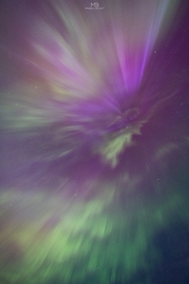 MonikaDeviat's tweet photo. A few shots from Thursday's Northern Lights show that I finally got to editing after teaching my Milky Way March workshop this weekend. 
#northernlights #auroraborealis #banff https://t.co/D0LP9vOzR0