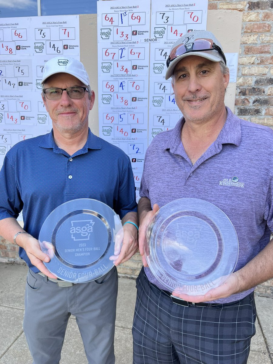 ASGAgolf's tweet image. Congratulations to our 2023 Men’s &amp;amp; Senior Men’s Four-Ball Champions! Mr. Beau Glover and Mr. Tyler Reynolds won the Championship Division! Mr. Stacey Shiew and Mr. Ken Willis won the Senior Division! Full-Field Results: golfgenius.com/pages/4028947