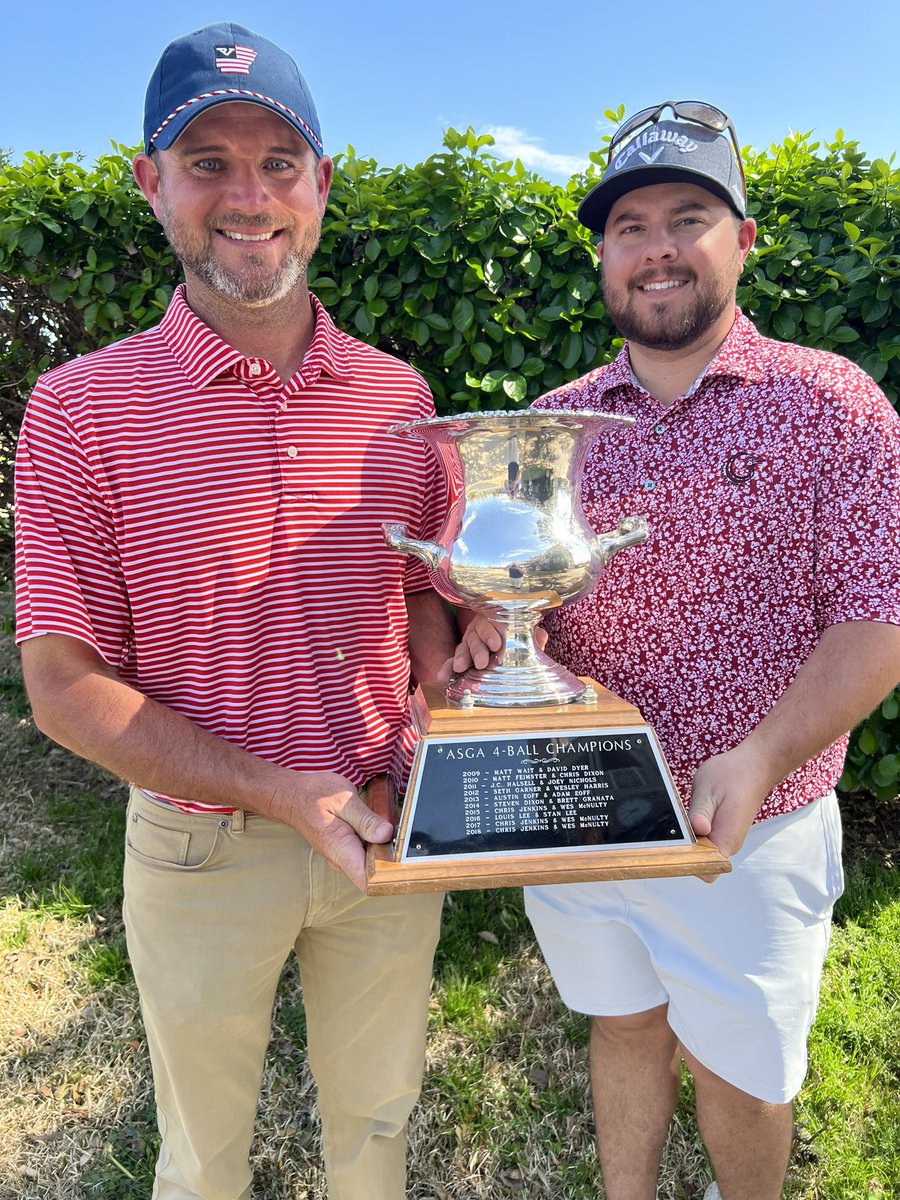 ASGAgolf's tweet image. Congratulations to our 2023 Men’s &amp;amp; Senior Men’s Four-Ball Champions! Mr. Beau Glover and Mr. Tyler Reynolds won the Championship Division! Mr. Stacey Shiew and Mr. Ken Willis won the Senior Division! Full-Field Results: golfgenius.com/pages/4028947