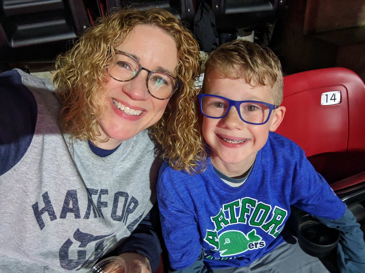 First Whalers game!! Let's go <a href="/Canes/">Carolina Hurricanes</a> 💙💚❤️🖤 #CaniacSmiles