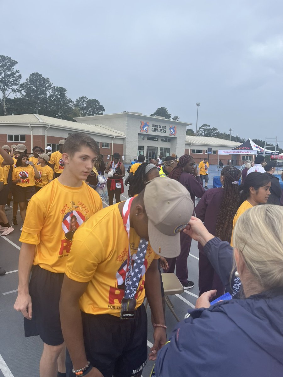FrederickGaston's tweet photo. RNE NJROTC cadets finished the run for “the LOVE of JUSTICE “ amazing weekend, amazing day @RichlandTwo @mark1_sims @RNECavaliers @EgarmanyMardell https://t.co/GQjg7dD0nK
