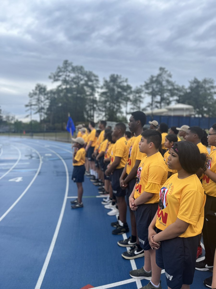 FrederickGaston's tweet photo. RNE NJROTC cadets finished the run for “the LOVE of JUSTICE “ amazing weekend, amazing day @RichlandTwo @mark1_sims @RNECavaliers @EgarmanyMardell https://t.co/GQjg7dD0nK