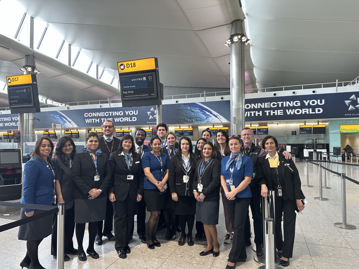 23 in 23! We made it! Great Team working above and beyond to make United at LHR a success story! Thank You Team! @AndreaNPunited @DJKinzelman @aaronsmythe @NikosKaramanlis @weareunited