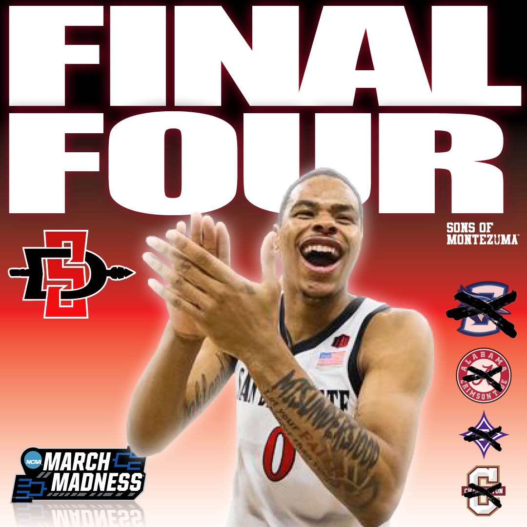 SonsOfMonty's tweet photo. AZTEC NATION WHERE ARE WE GOING???!!! ⚫️🔴🏀🔥 #sdsu #aztecs #marchmadness #sonsofmontezuma https://t.co/ukXgLMyTKR