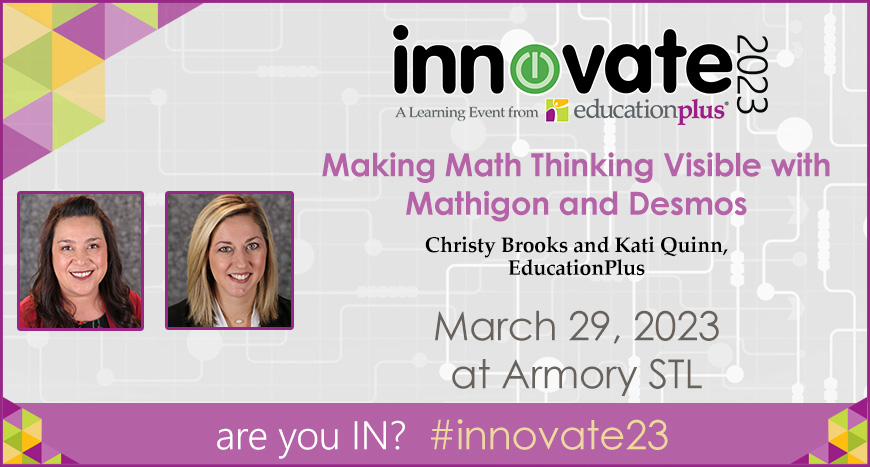 Don’t miss Making #Math Thinking Visible with Mathigon and Desmos at #innovate23 with <a href="/tchrnmommy/">ᑕᕼᖇIᔕTY ᑕᗩᑎTú ᗷᖇOOKᔕ, Eᗪ.D👩🏻‍🏫 🧮 💻</a> &amp; <a href="/kati_quinn35/">Kati Quinn</a>!
Learn what Mathigon and Desmos has to offer with math manipulatives, lessons and activities.
edplus.org/innovate
#EdPlus