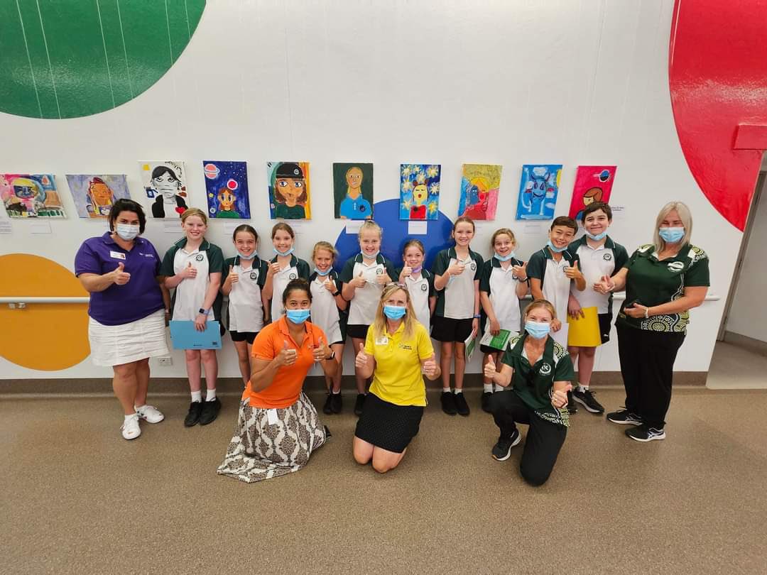 As part of a HPGE program the students from Belair Public visit the students at John Hunter Hospital School to share their uplifting writing. Public Education living our values: Service.
