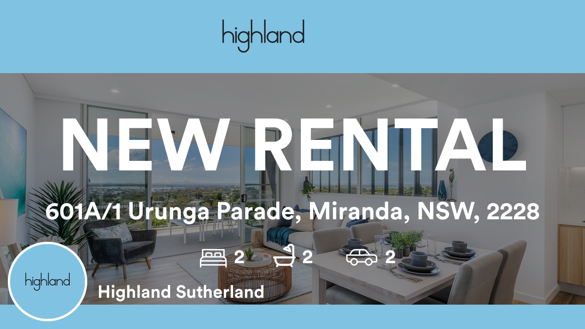 highland_prop's tweet photo. 🛌 2 🛀 2 🚘 2
📍 601A/1 Urunga Parade, Miranda, NSW, 2228

Our latest available rental on RateMyAgent

https://t.co/KYZ7jasVHv

...
#ratemyagent #realestate #Highland_Sutherland https://t.co/UH3J5M28Bh