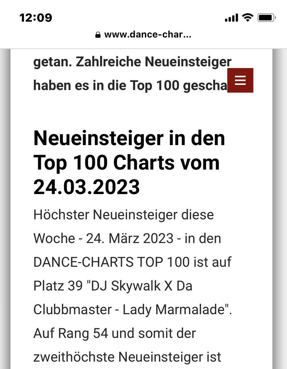 DeejaySkywalk's tweet photo. Charts-Entry :
- Swiss Dance Charts # 28
- Austria Dance Charts # 27
- DDP # 23
-Dance Charts NU Disco # 6
-Dance Charts # 39
#outnow #nudisco #nudiscomusic #spotify #amazonmusic #newmusicfriday #applemusic #itunes #newmusic2023 #ladymarmalade #djskywalk #DaClubbmaster https://t.co/FTBCR1mApx