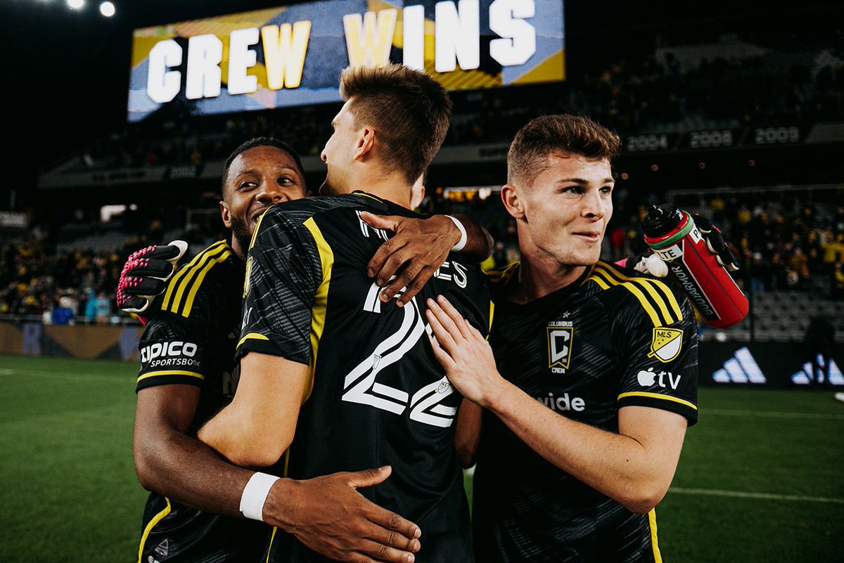 ColumbusCrew's tweet photo. Homegrowns Holding It Down 😤

We closed out our 6-1 win last night with four Crew Academy products on the pitch: Keegan Hughes, Aidan Morris, Isaiah Parente and Sean Zawadzki.

#Crew96 ✘ @CrewAcademy96 https://t.co/1V1klBTqgy