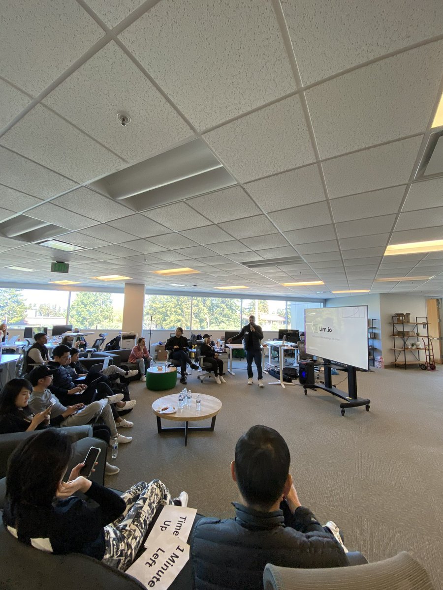 Always love the honor of presenting <a href="/lirnio/">lirn.io</a> 

Demonstrated the vision at the <a href="/OKCNetwork/">OKT Chain ⚛🕸</a> hackathon 

Special S/o to <a href="/ckeair/">Carl</a> being a one man  technical army