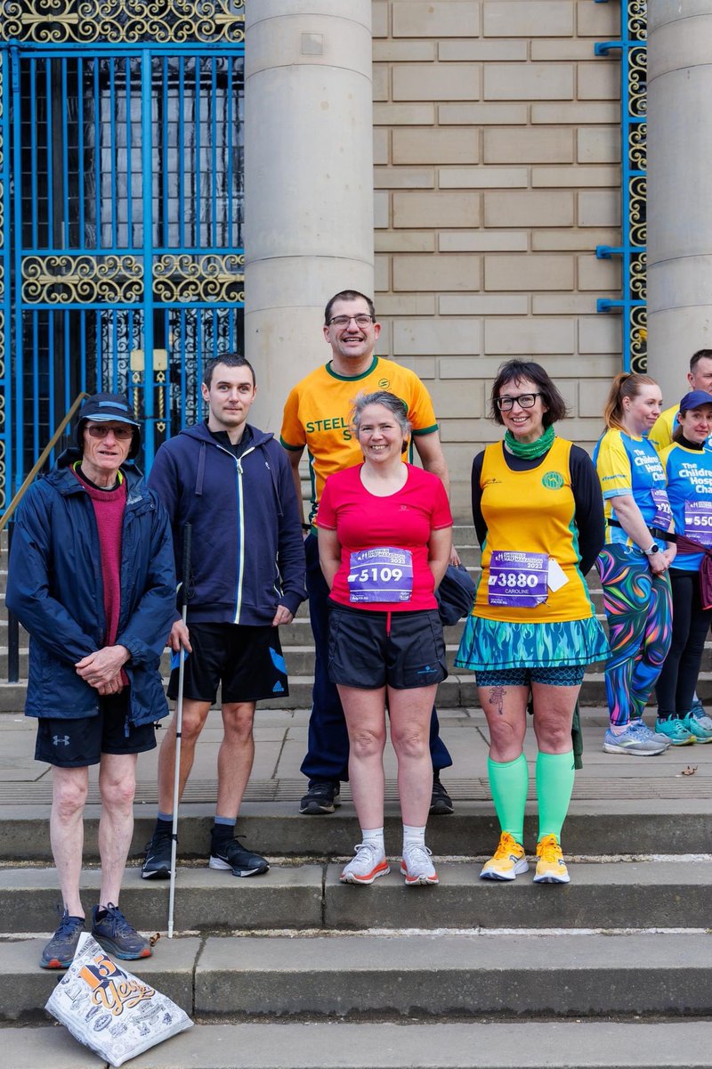 WalkleyBells's tweet photo. Four ringers from Walkley @stmarywalkley ran the Sheffield half marathon today. Also our ringer @oughtybridge guided his visually impaired friend. Two runners were running for @SteelCtyStrider  #ringoutwalkley #bells #runningandringing #Walkley #Crookes #SheffieldHalfMarathon https://t.co/OiVxcP4azi