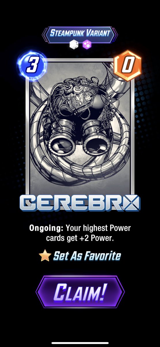 EdNegma's tweet image. Look at this beauty. 

#MarvelSnap @MARVELSNAP @MarvelSnapZone