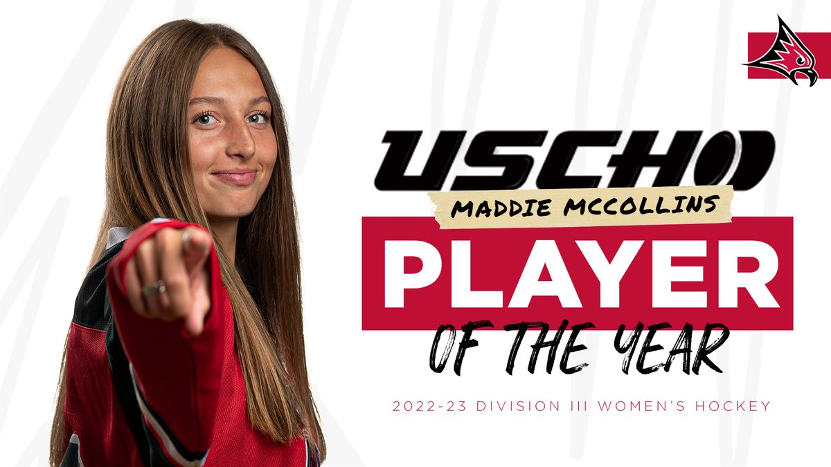 UWRFFalcons's tweet photo. Congrats to @UWRFHockey's Maddie McCollins, named the @USCHO Division III Women's Hockey Player of the Year!

#FFT

🗞️ » https://t.co/CpGY1nRVXB https://t.co/DutOjKSjjA